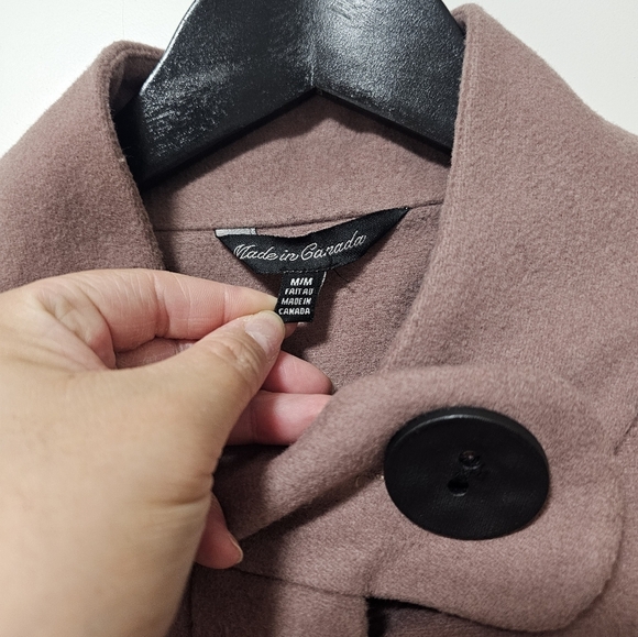 Le Chateau Pink Wool coat - sz Med - Picture 3 of 14